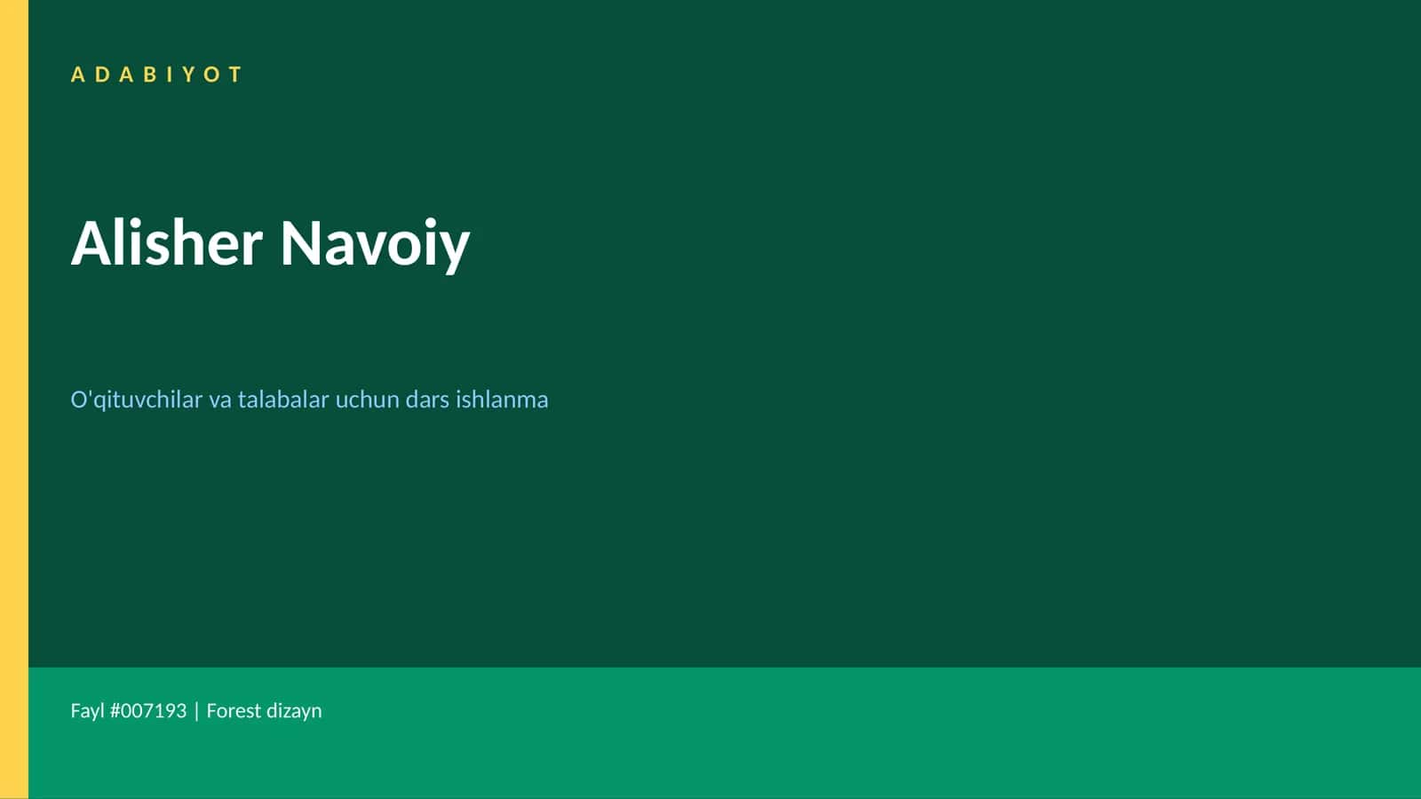 Alisher Navoiy 1