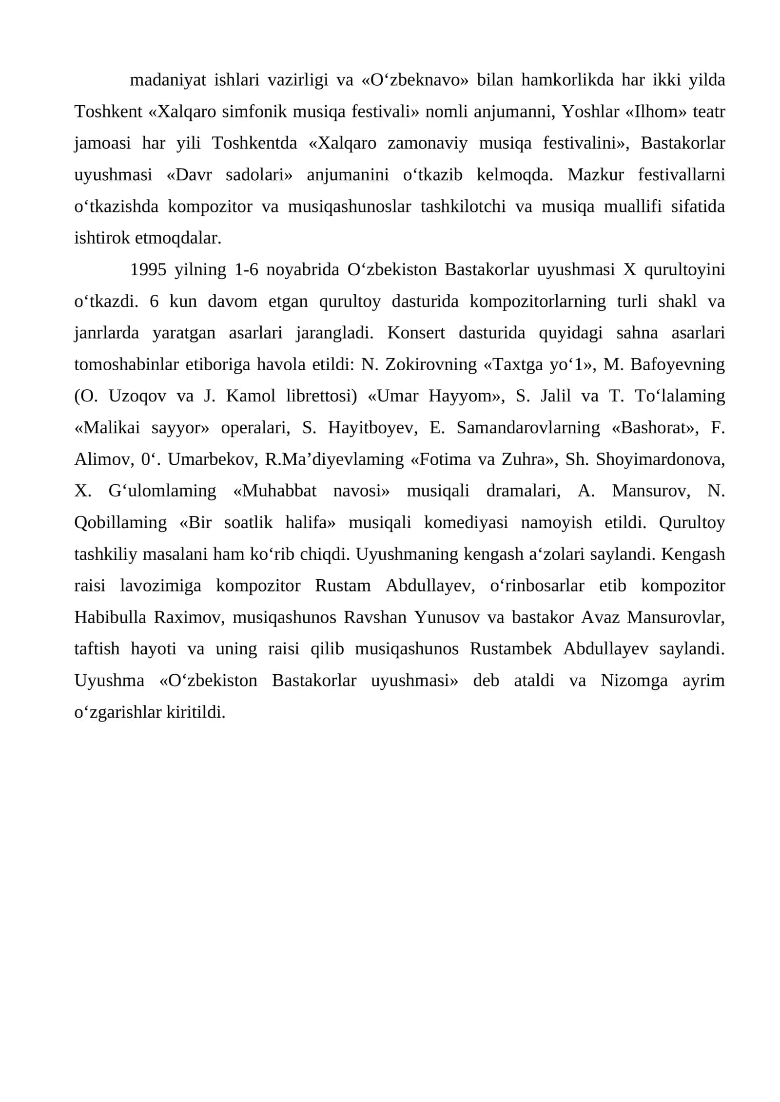 Xalqaro simfonik musiqa festivali 1