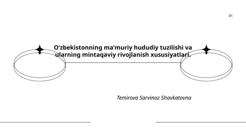 O‘zbekistonning maʼmuriy hududiy tuzilishi va ularning mintaqaviy rivojlanish xususiyatlari 1