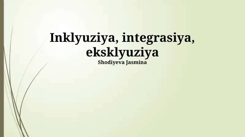 Inklyuziv ta'limni amalga oshirishda duch kelinadigan muammolar 1