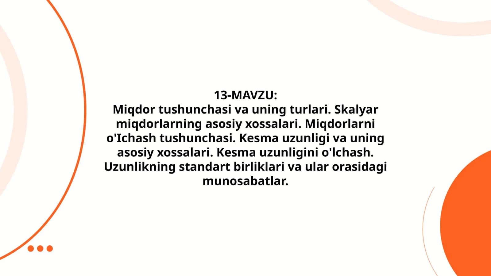 Miqdor tushunchasi va uning turlari 1