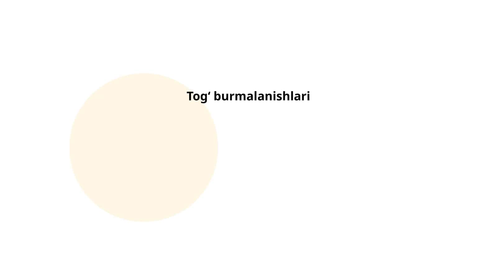 Togʻ burmalanishlari 1