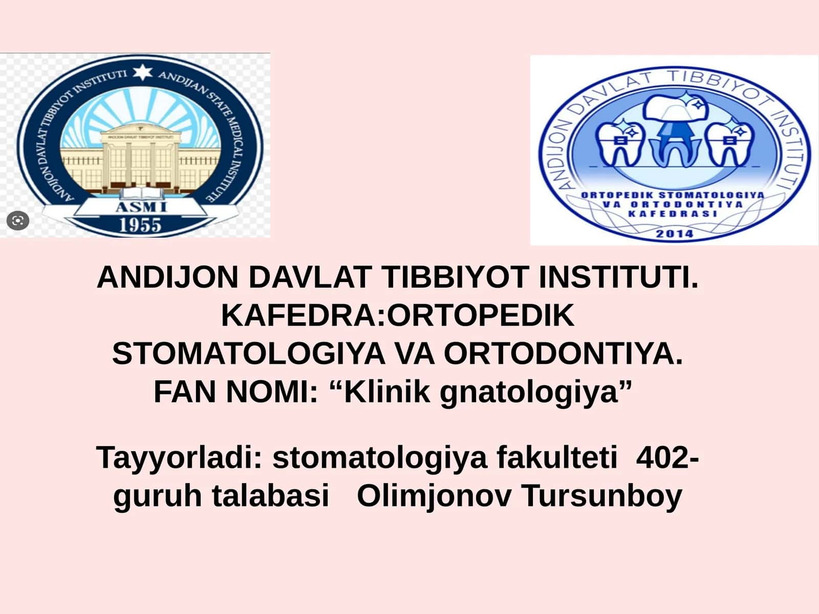 CHPJBning rentgenologik tekshirish usullari. 1