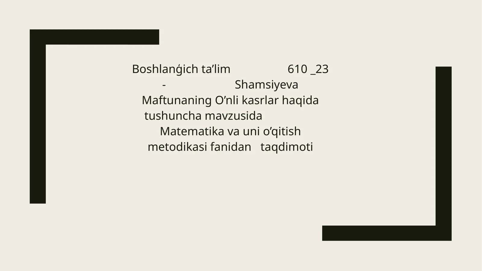O’nli kasrlar haqida tushuncha 1
