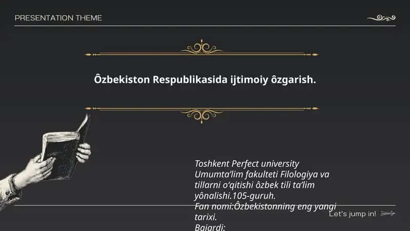 Ôzbekiston Respublikasida ijtimoiy ôzgarish 1