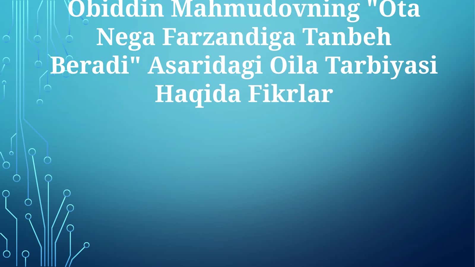 Ota Nega Farzandiga Tanbeh Beradi 1