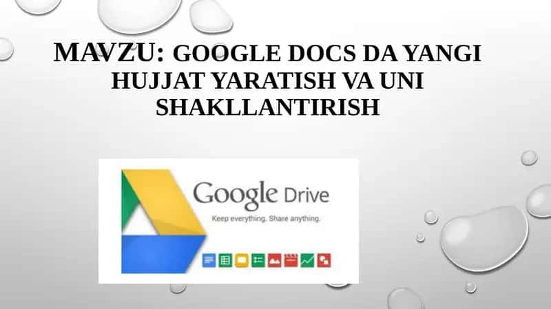 Google Docs 1