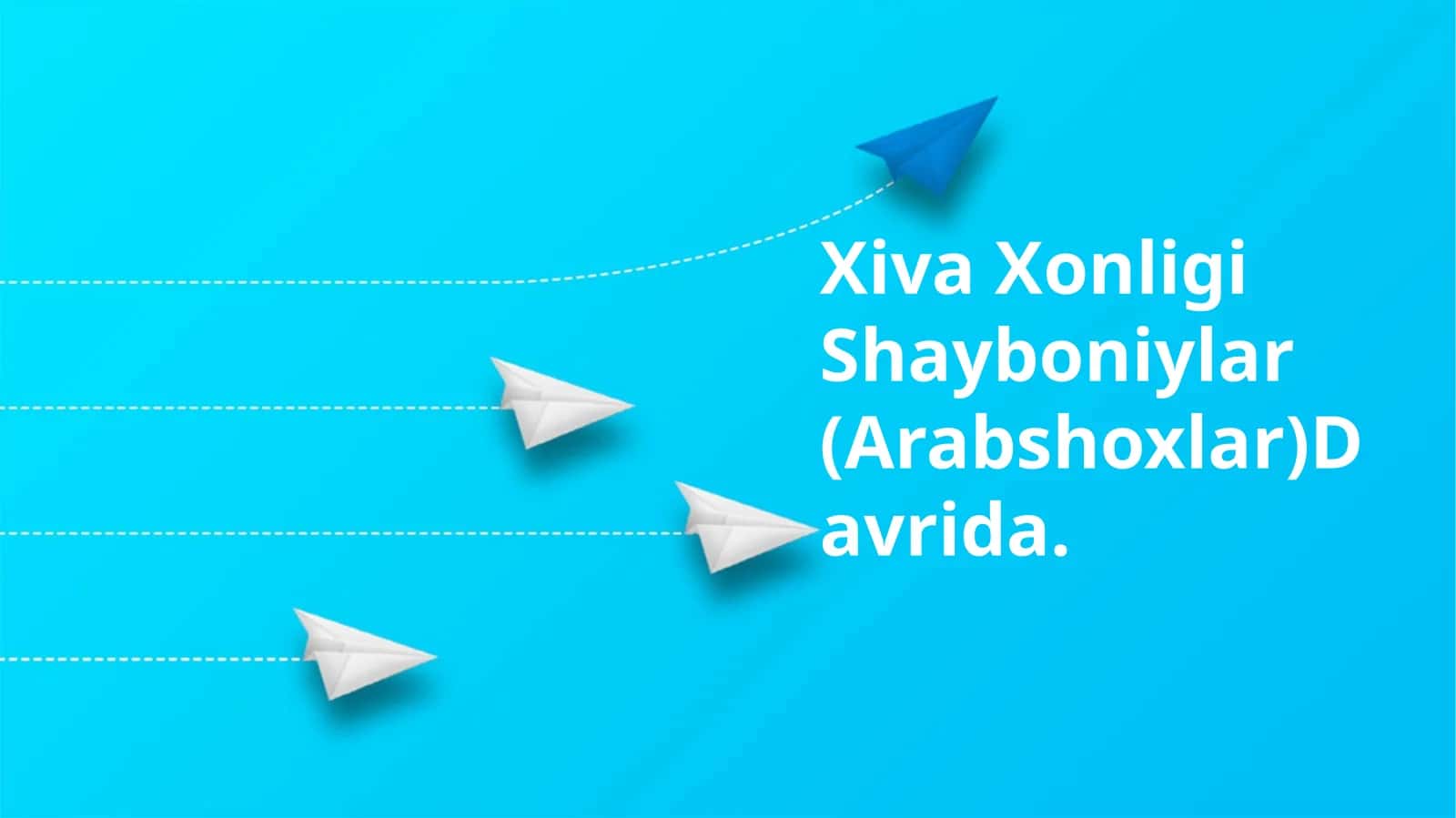 Xiva Xonligi Shayboniylar (Arabshoxlar)Davrida 1
