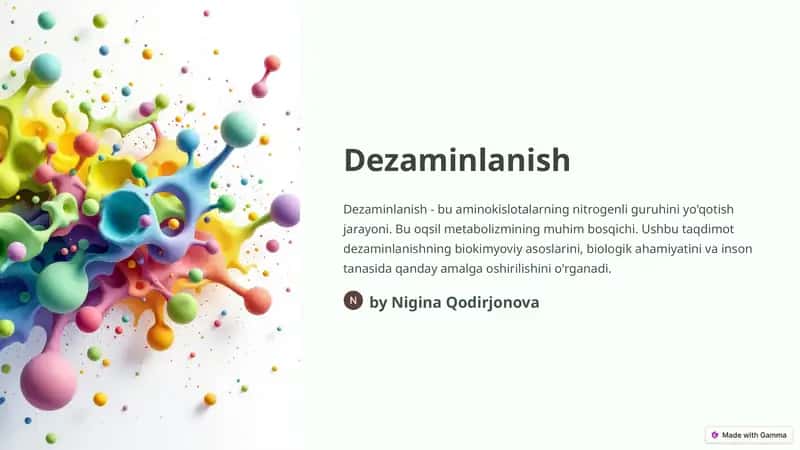 Dezaminlanish 1
