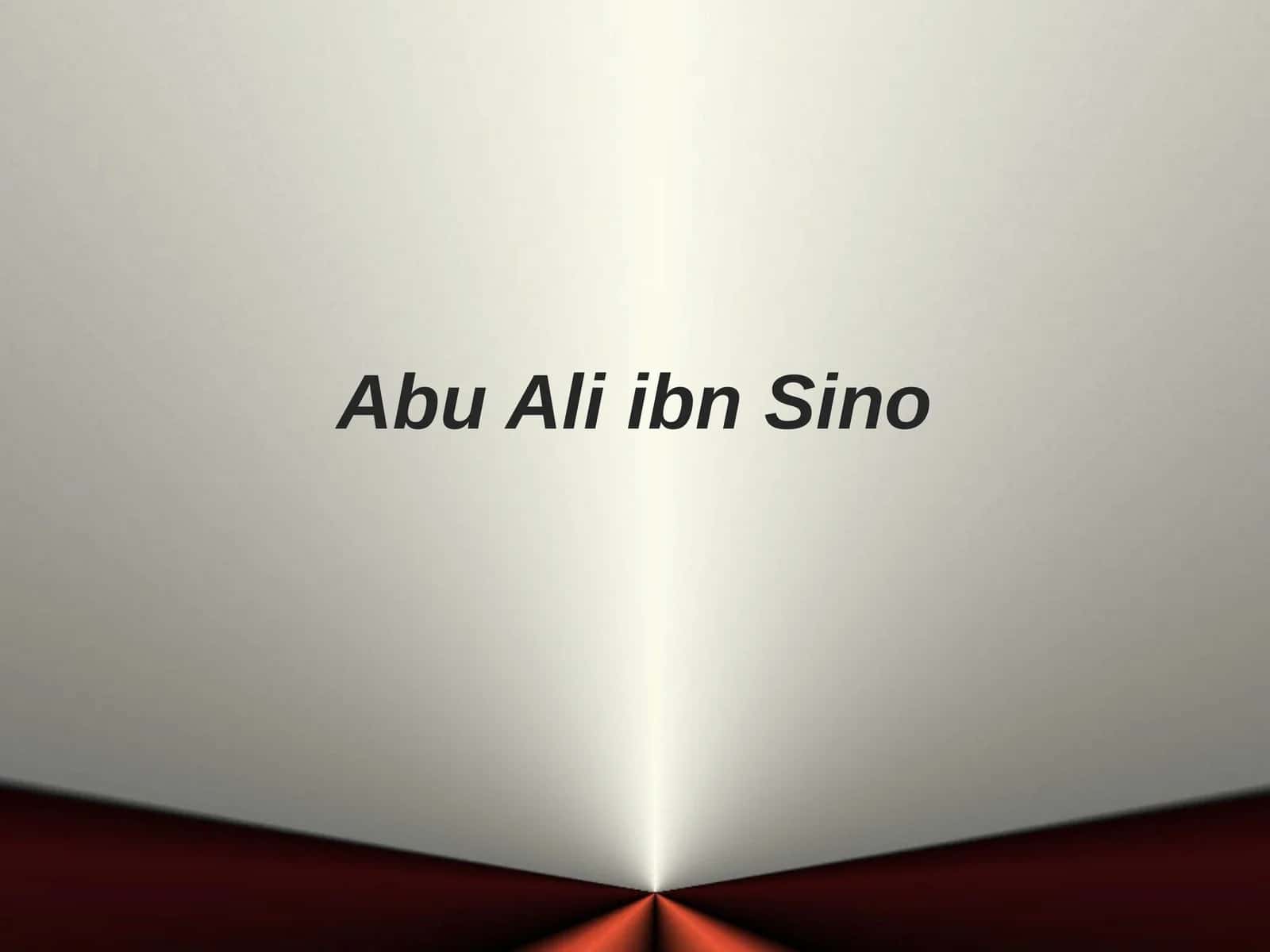 Abu Ali ibn Sino 1