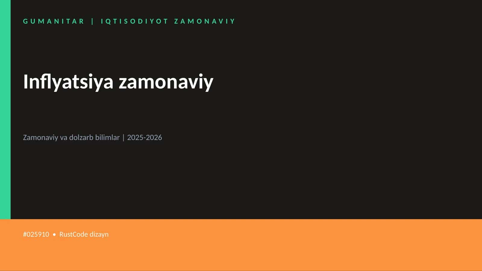 Inflyatsiya zamonaviy 1