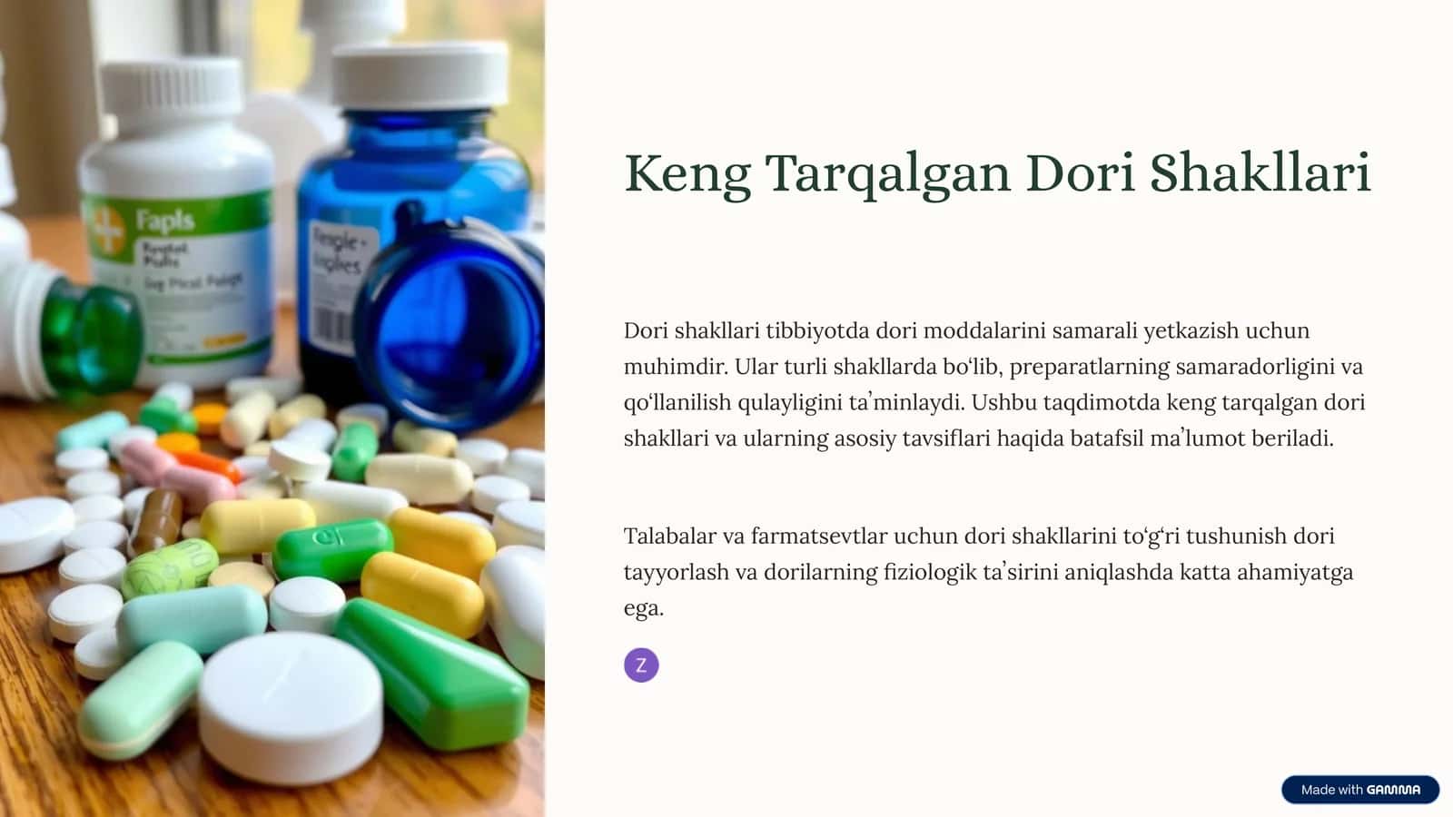 Keng Tarqalgan Dori Shakllari 1
