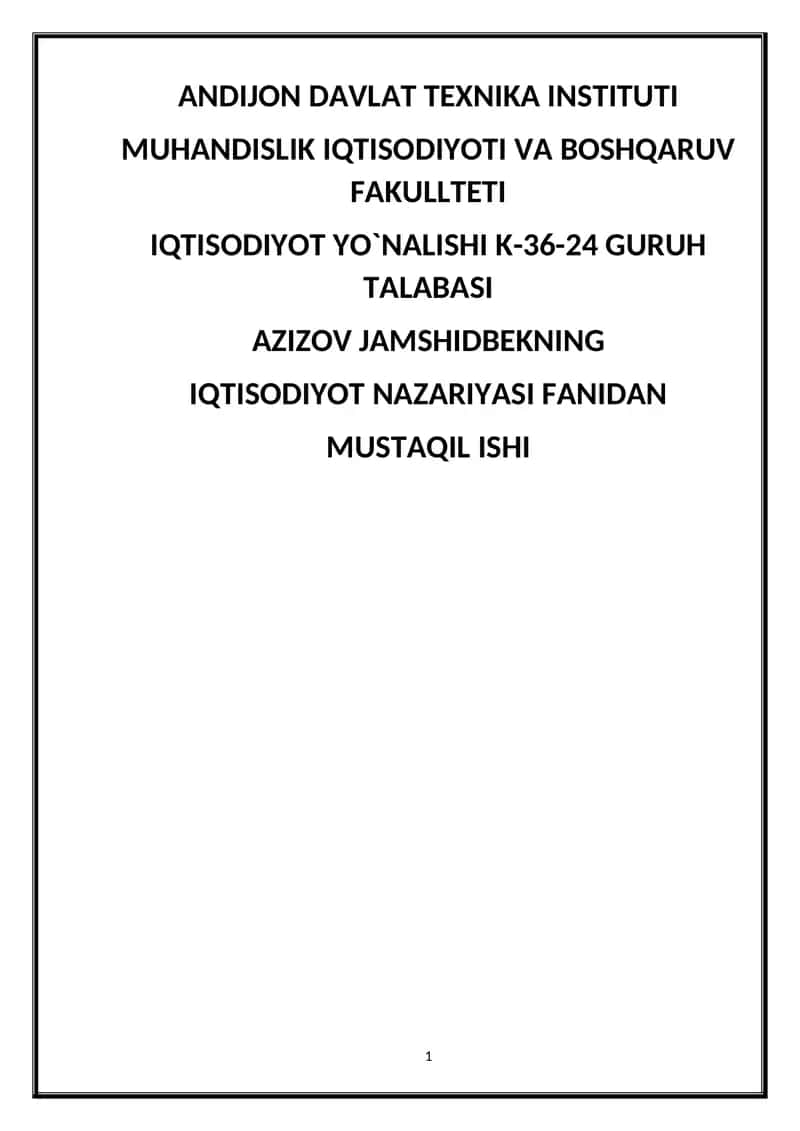 SOLIQ TUSHUNCHASI VA UNING MOHIYATI 1