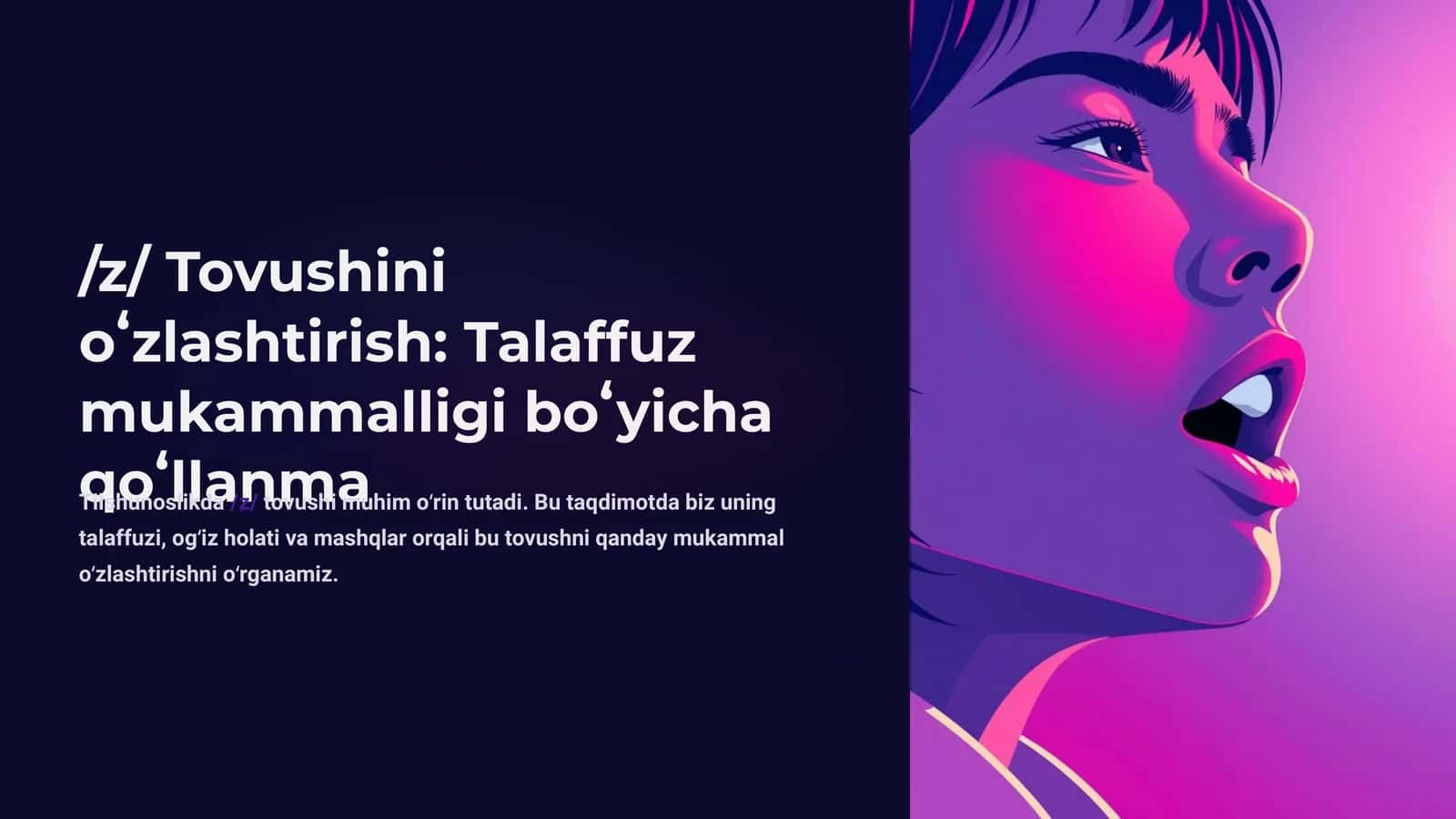 Talaffuz mukammalligi boʻyicha qoʻllanma 1