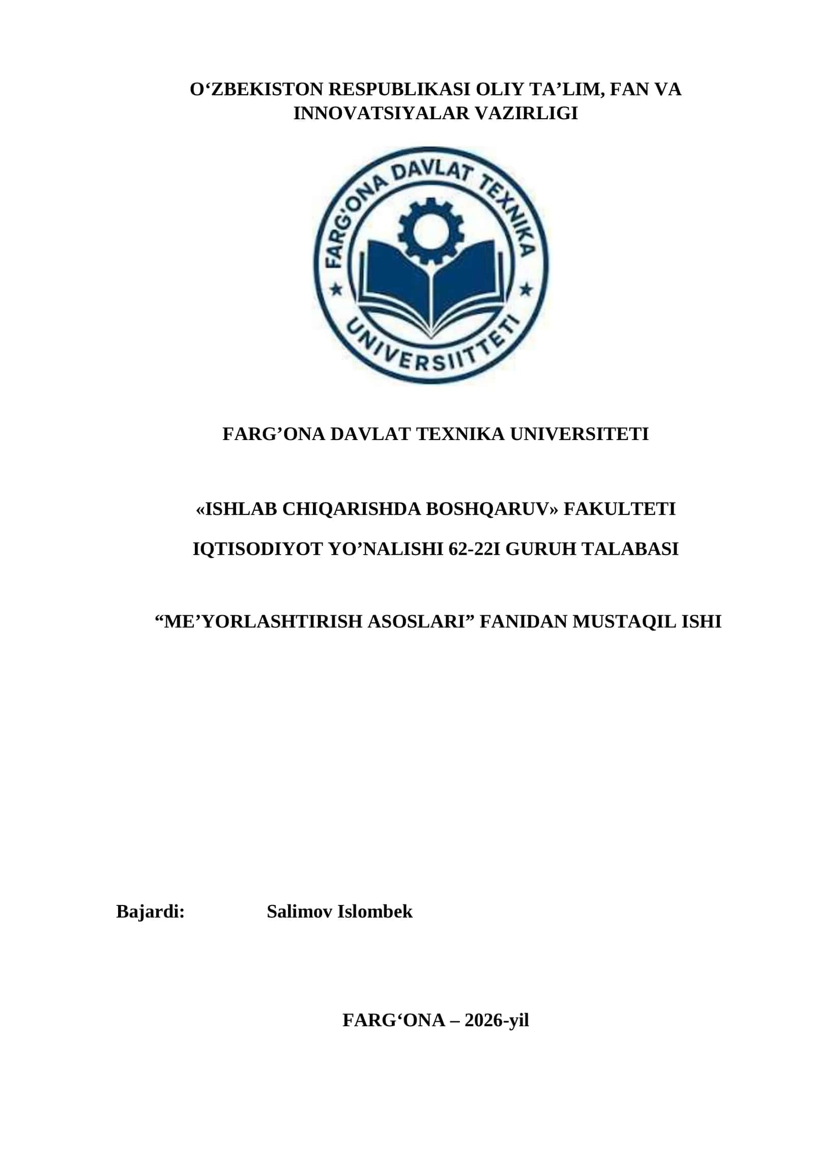 ISH VAQTINI FOTOGRAFIYA QILISH VA TAHLIL QILISH HISOBOTI  . 1