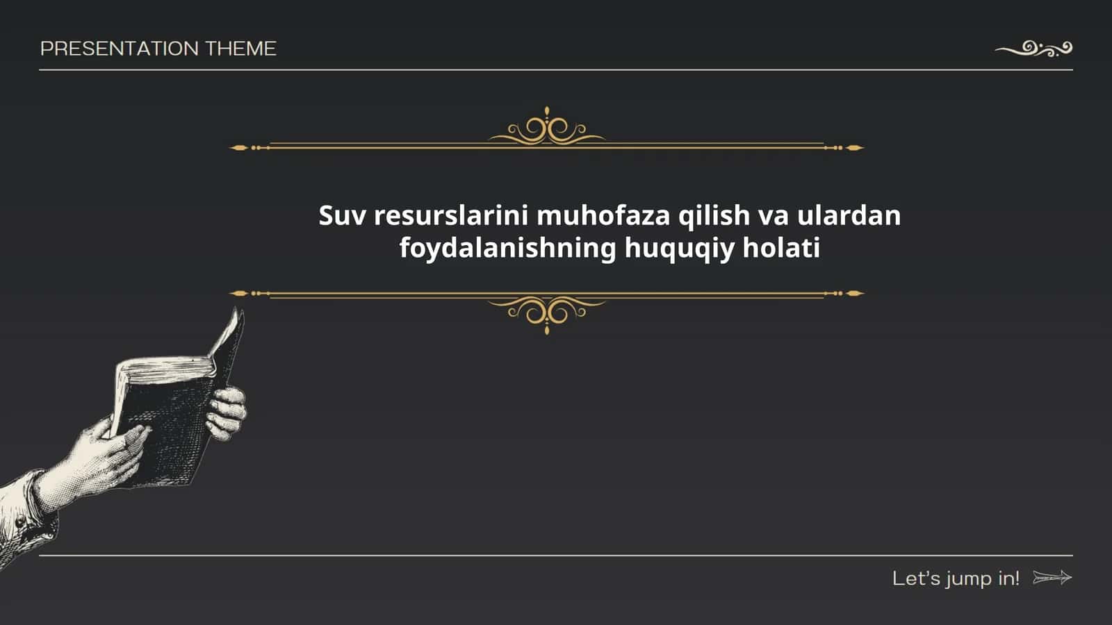 Suv resurslarini muhofaza qilish va ulardan foydalanishning huquqiy holati 1