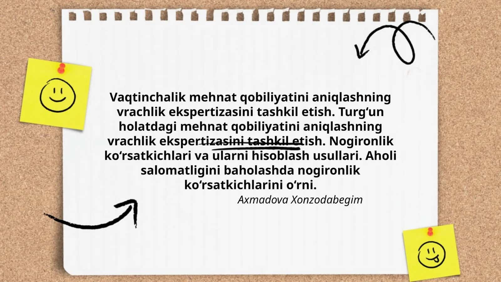 Vaqtinchalik mehnat qobiliyatini aniqlashning vrachlik ekspertizasini tashkil etish 1