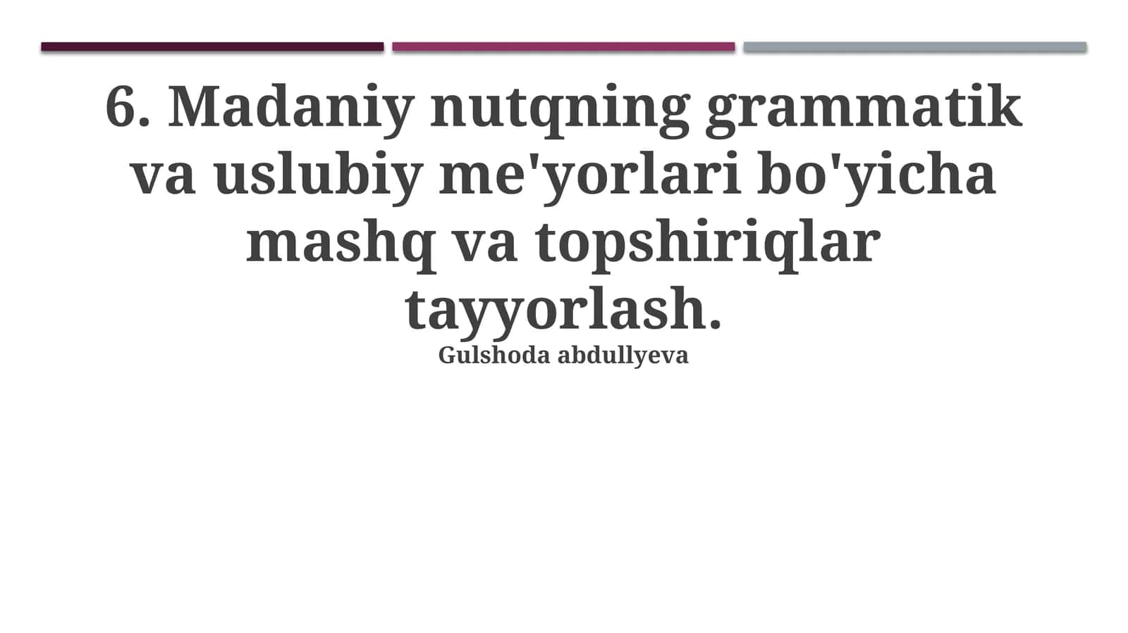 Madaniy nutqning grammatik va uslubiy me'yorlari 1