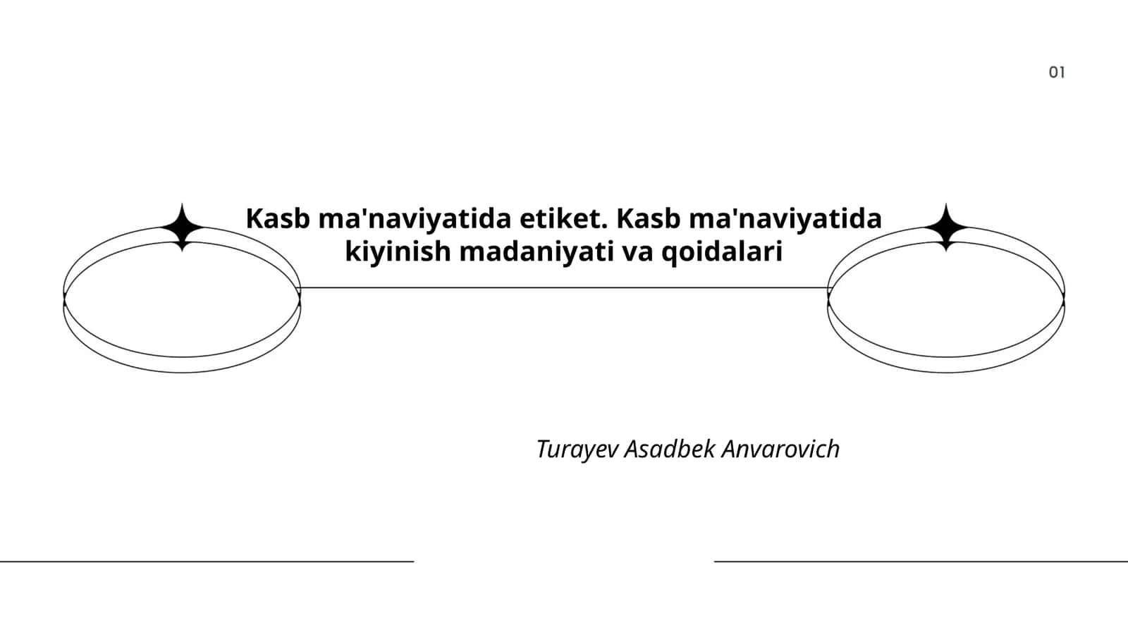 Kasb ma'naviyatida etiket 1