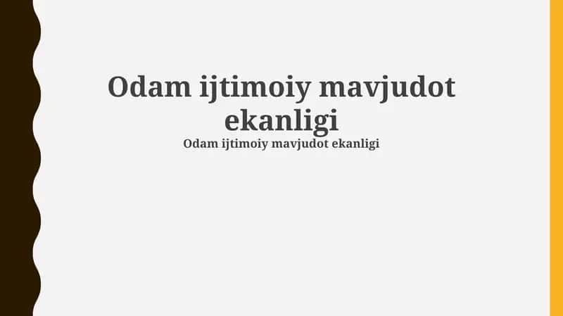Ijtimoiy mavjudot