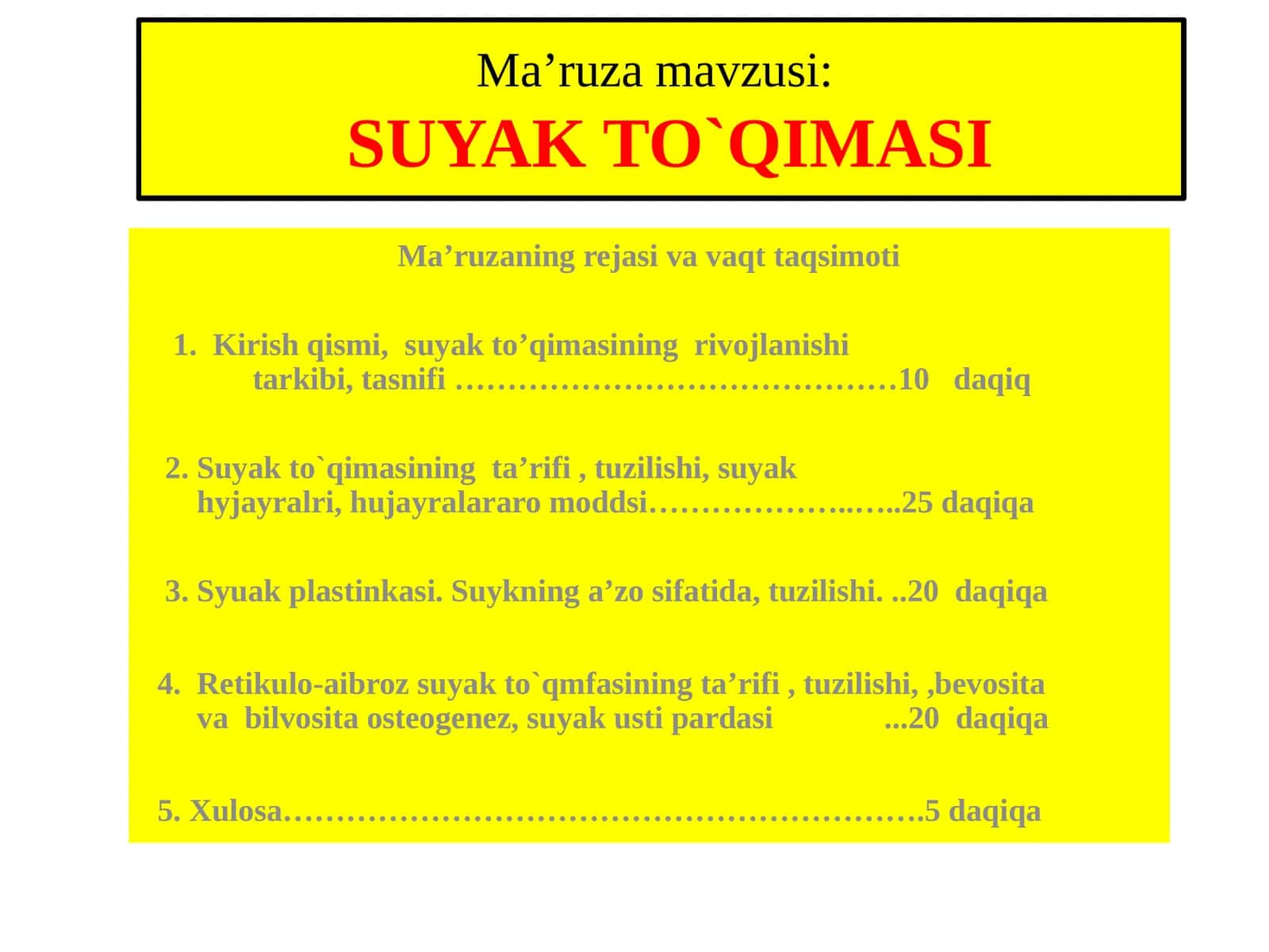SUYAK TO`QIMASI 1