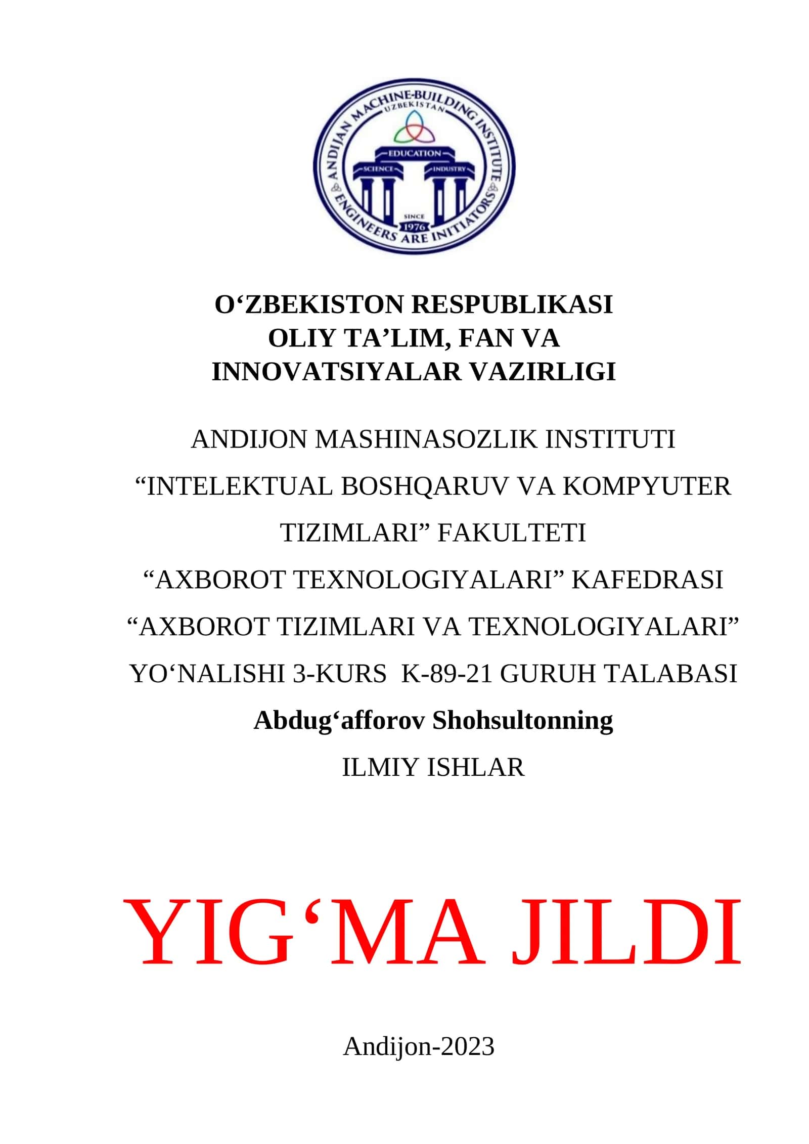 Elektron o'quv adabiyotlar yaratishni tahlil qilish va samarali tizimini ishlab chiqish 1