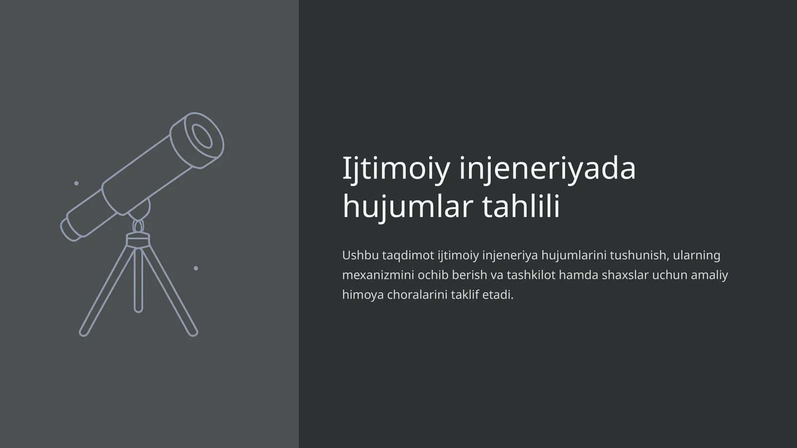 Ijtimoiy injeneriyada hujumlar tahlili 1