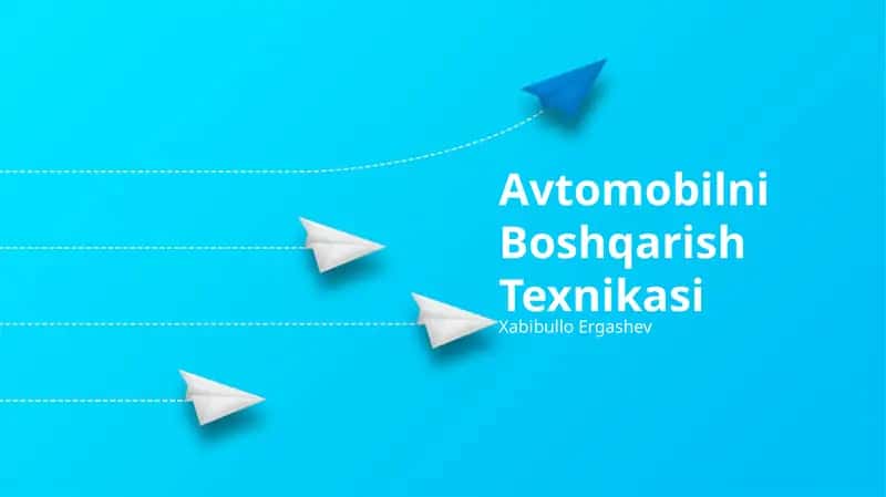 Avtomobilni Boshqarish Texnikasi 1
