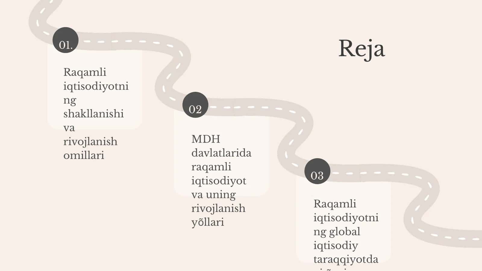 Raqamli iqtisodiyotning shakllanishi va rivojlanish omillari 1