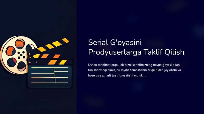 Serial G'oyasini Prodyuserlarga Taklif Qilish 1