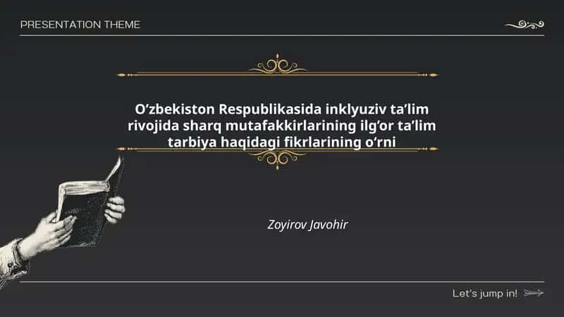 Sharq mutafakkirlarining ilg’or ta’lim tarbiya haqidagi fikrlarining oʻrni 1