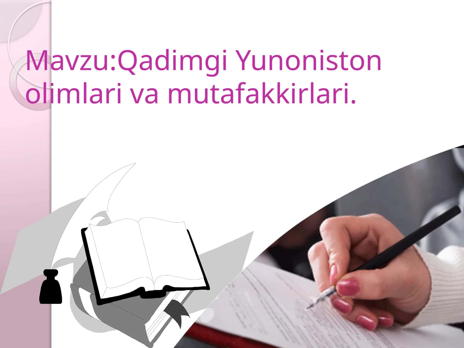 Qadimgi Yunoniston olimlari va mutafakkirlari 1