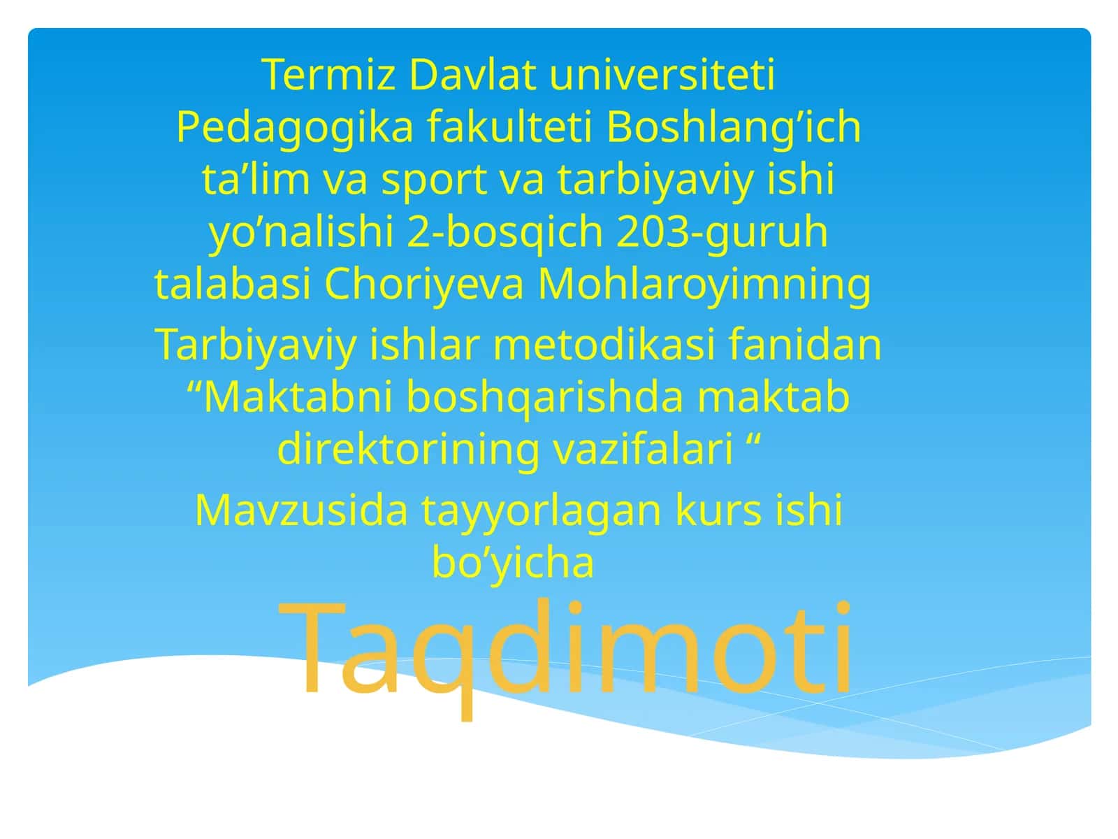 Maktabni boshqarishda maktab direktorining vazifalari 1