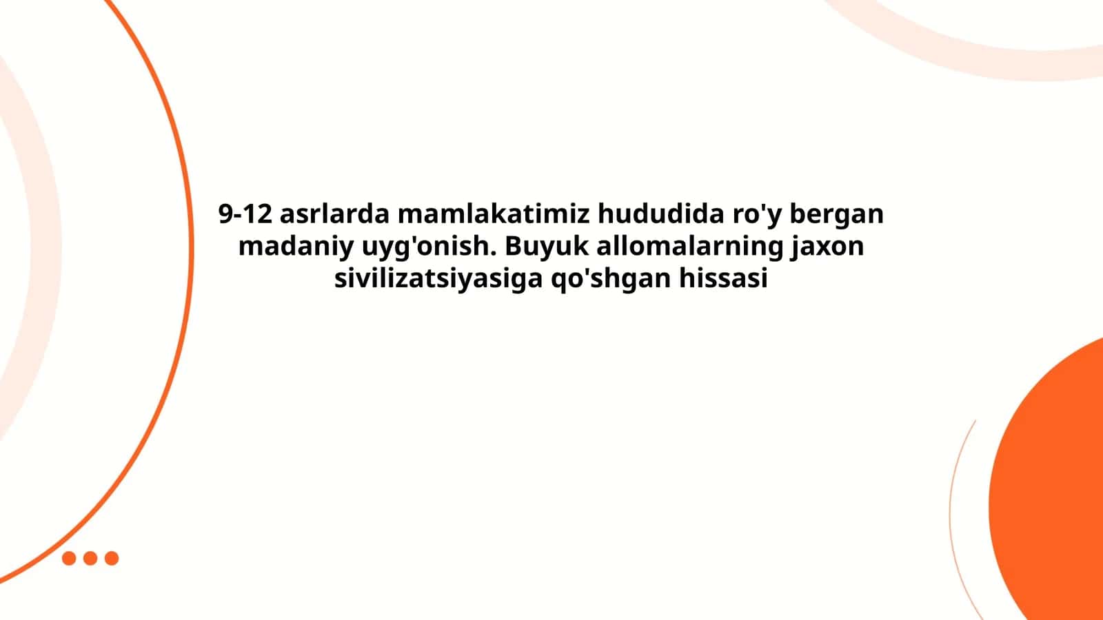 Temuriylar davridagi madaniy uyg'onish 1