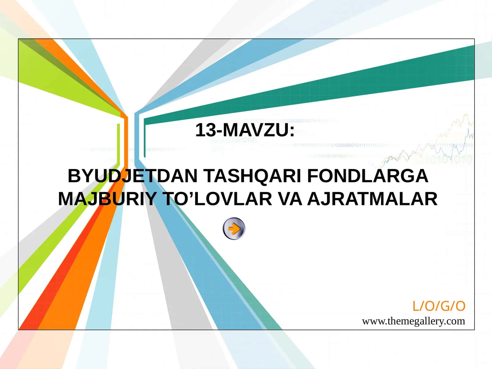 BYUDJETDANTASHQARI FONDLARGA MAJBURIY TO’LOVLAR VA AJRATMALAR 1