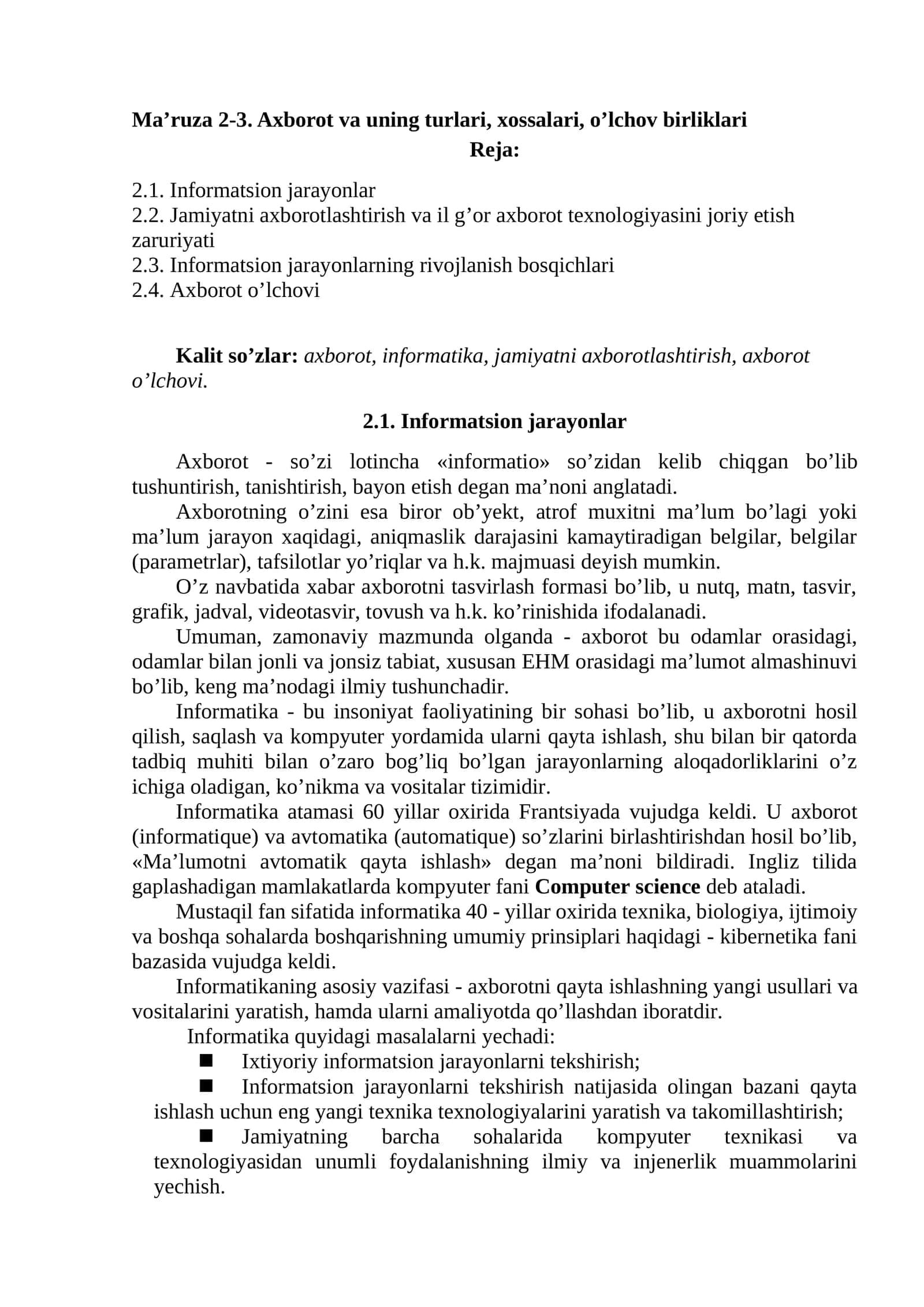 Ma’ruza 2-3 1