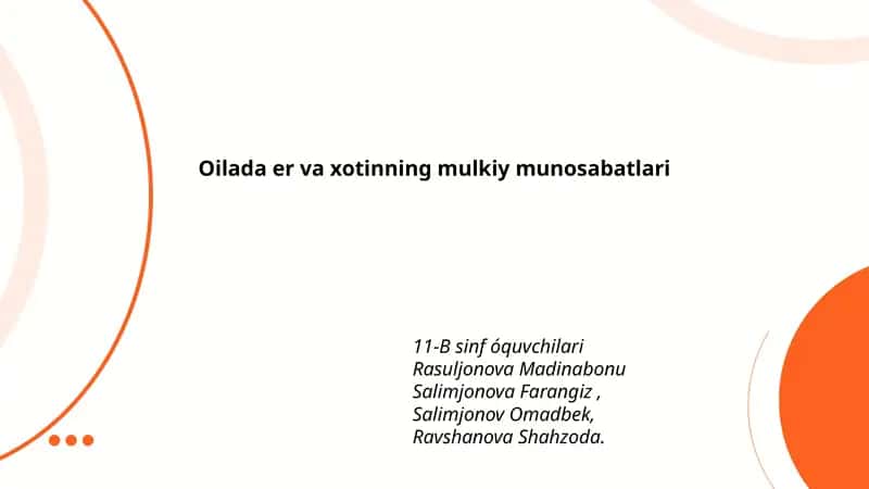 Mulk taqsimoti 1
