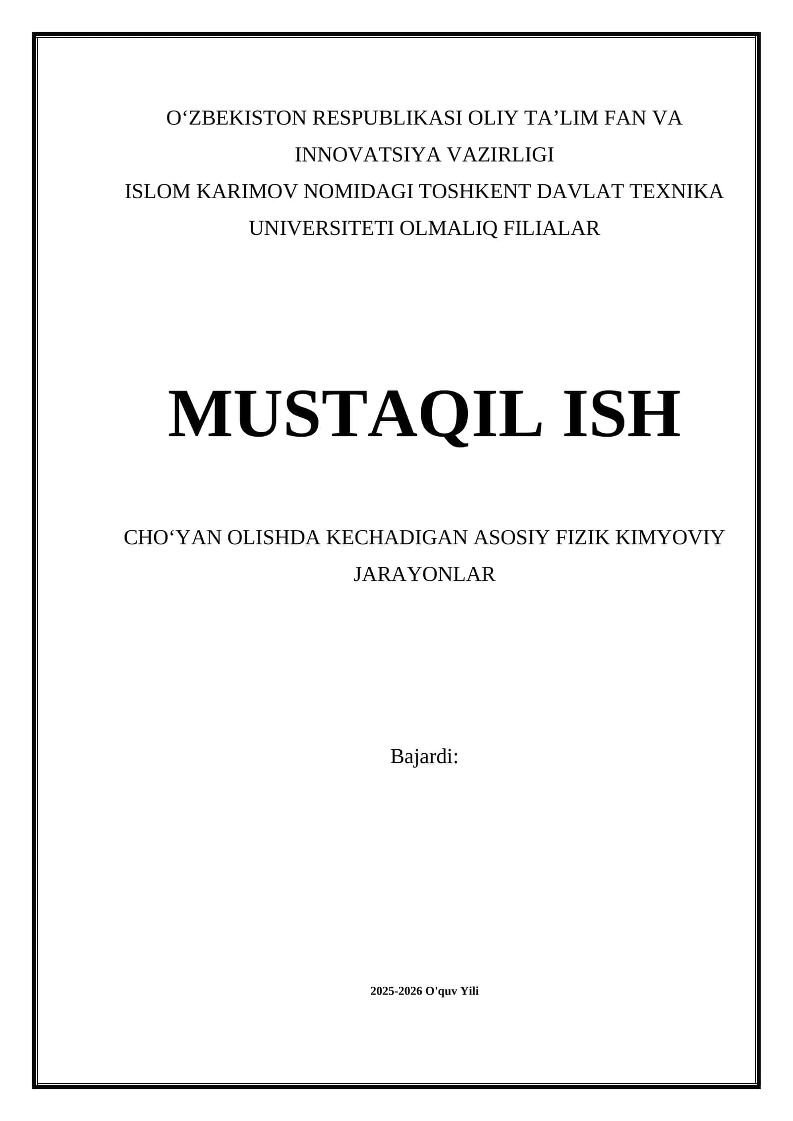 Cho‘yan Olishda Kechadigan Asosiy Fizik Kimyoviy Jarayonlar 1