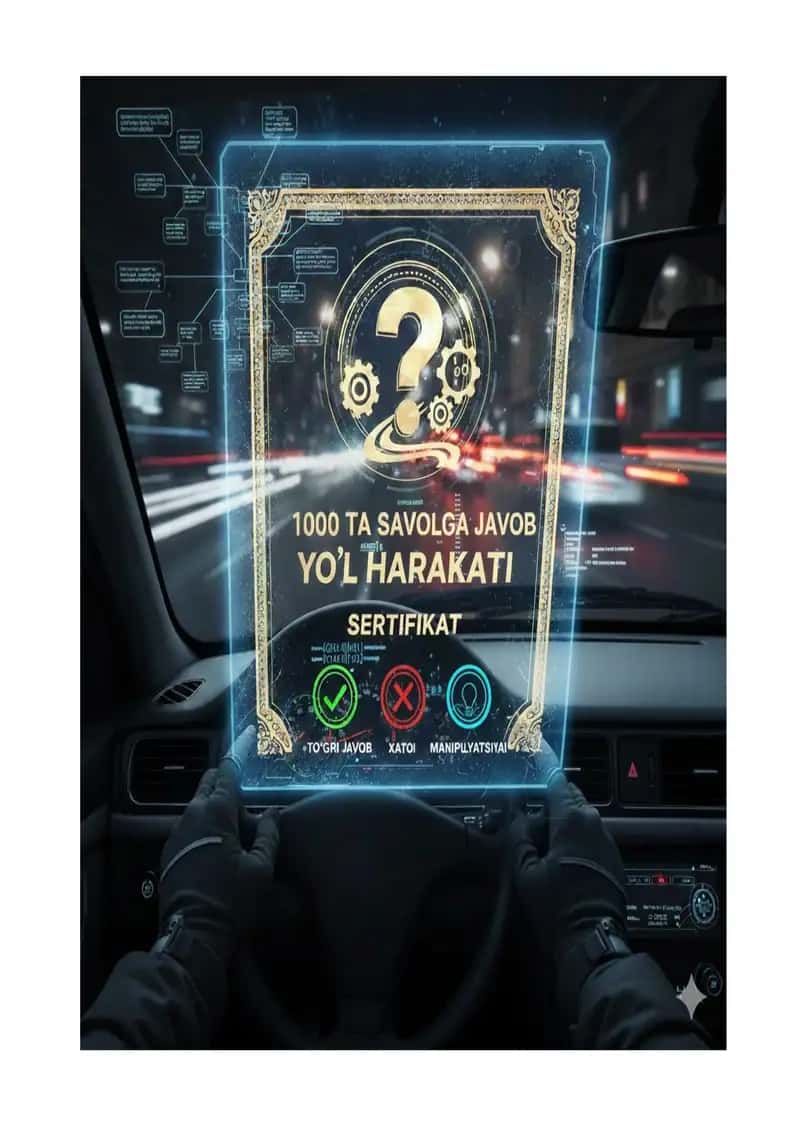 YOL HARAKATI QOIDALARI AVTO TEST 1000 SAVOLGA 1000 TA JAVOB 1