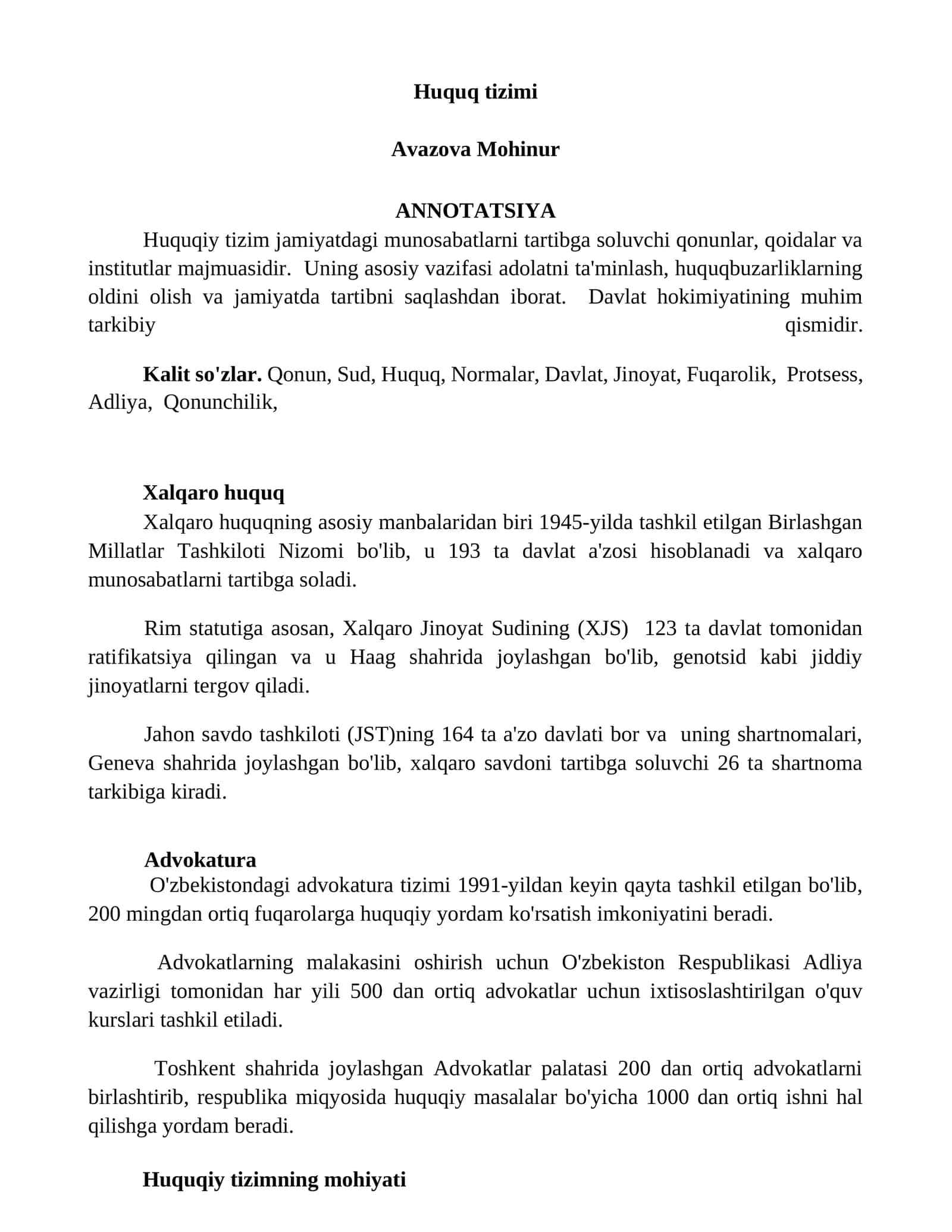 Huquq tizimi 1