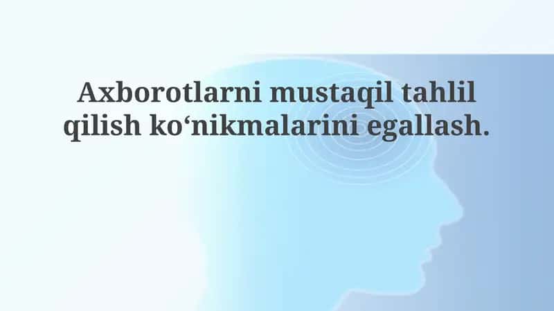 Mustaqil axborot tahlili 1