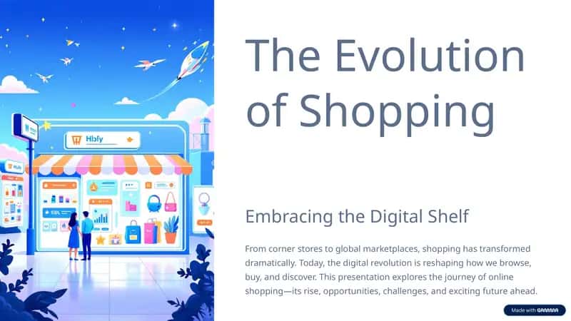 The Evolution of Shopping 1