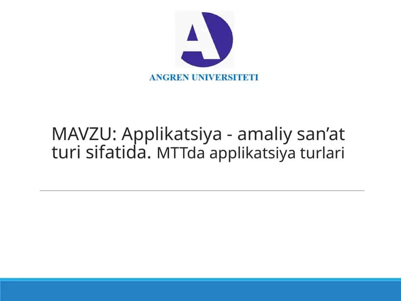 Applikatsiya - amaliy san’at turi sifatida 1