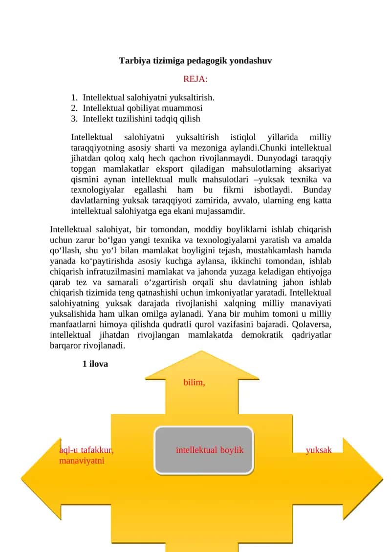 Tarbiya tizimiga pedagogik yondashuv 1