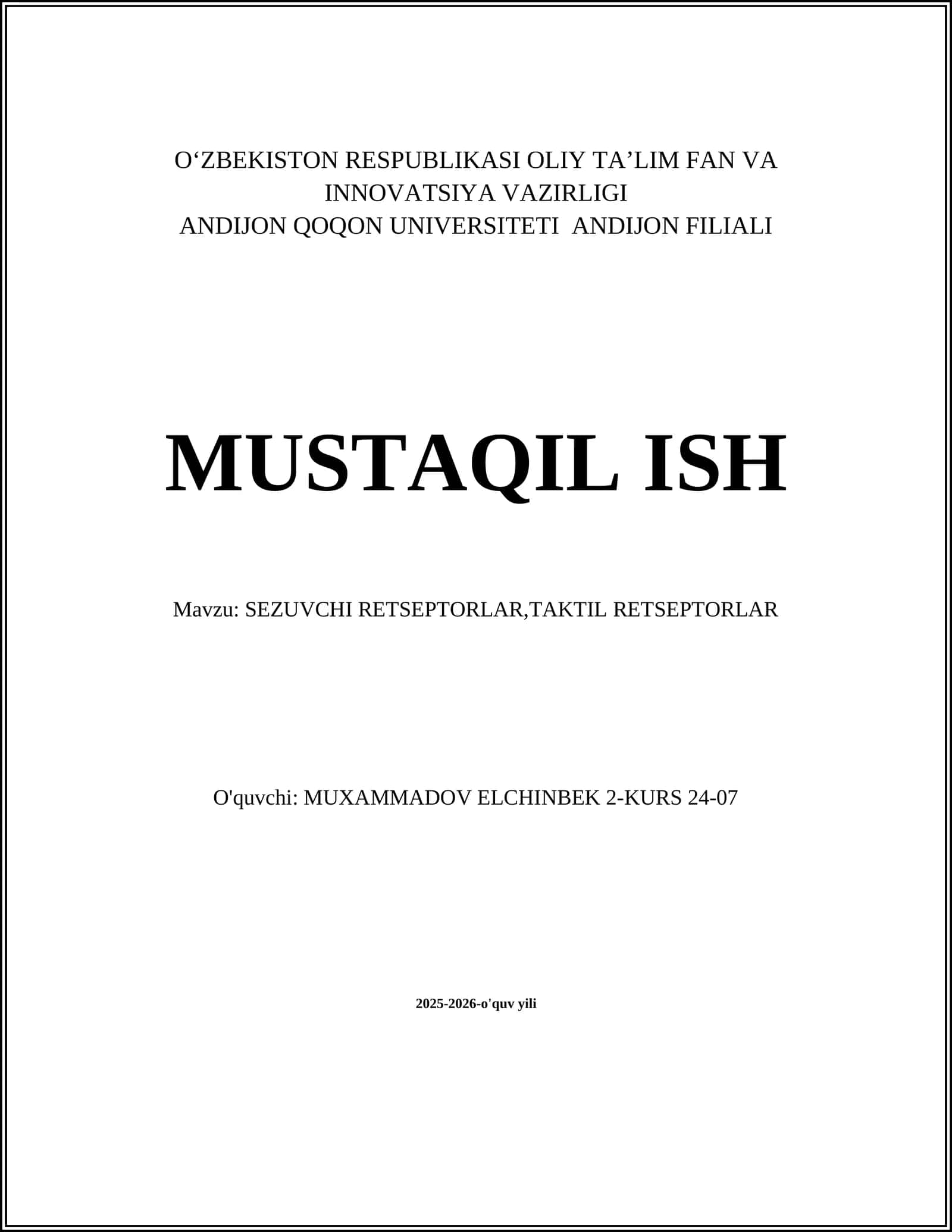 SEZUVCHI RETSEPTORLAR,TAKTIL RETSEPTORLAR 1