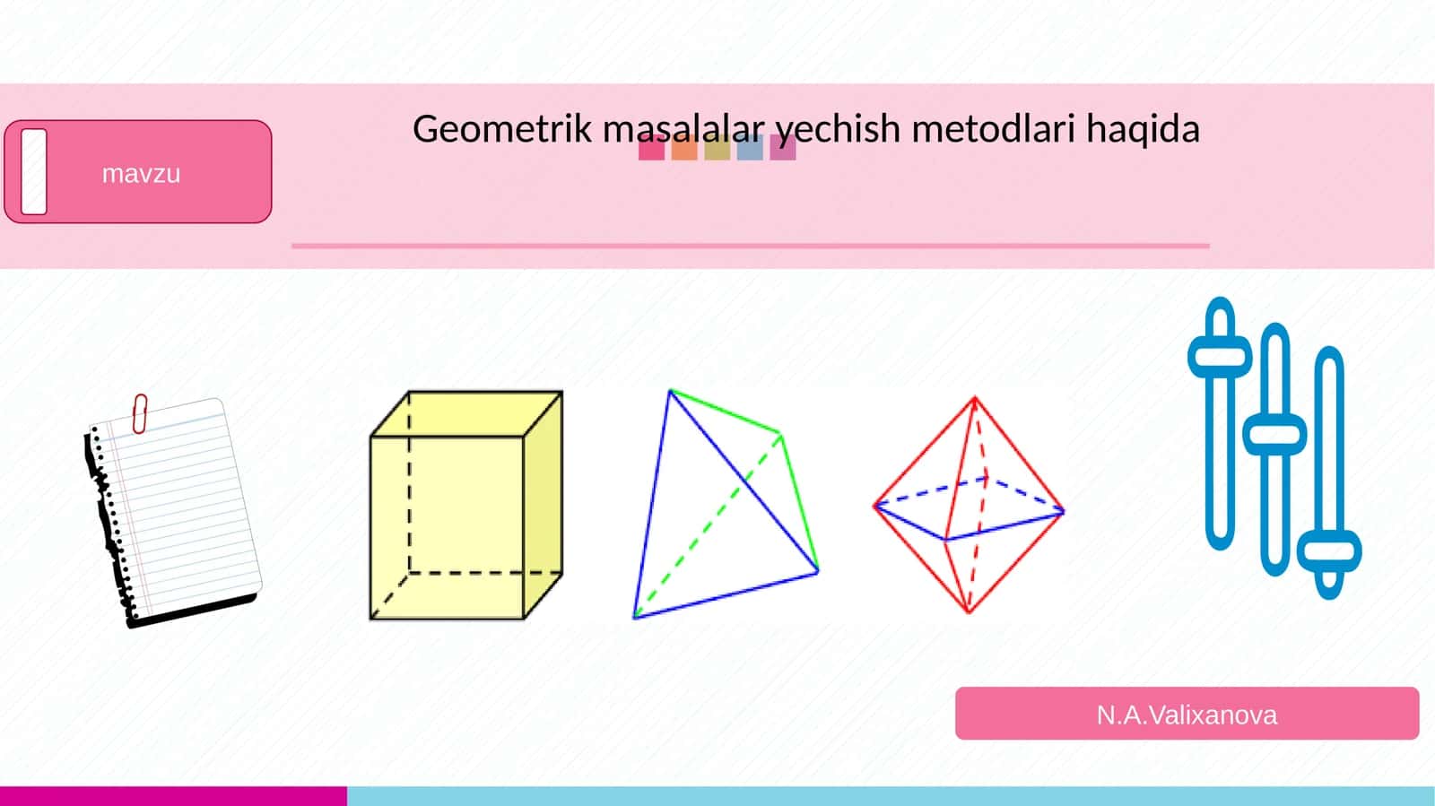 Geometrik masalalar yechish metodlari haqida 1