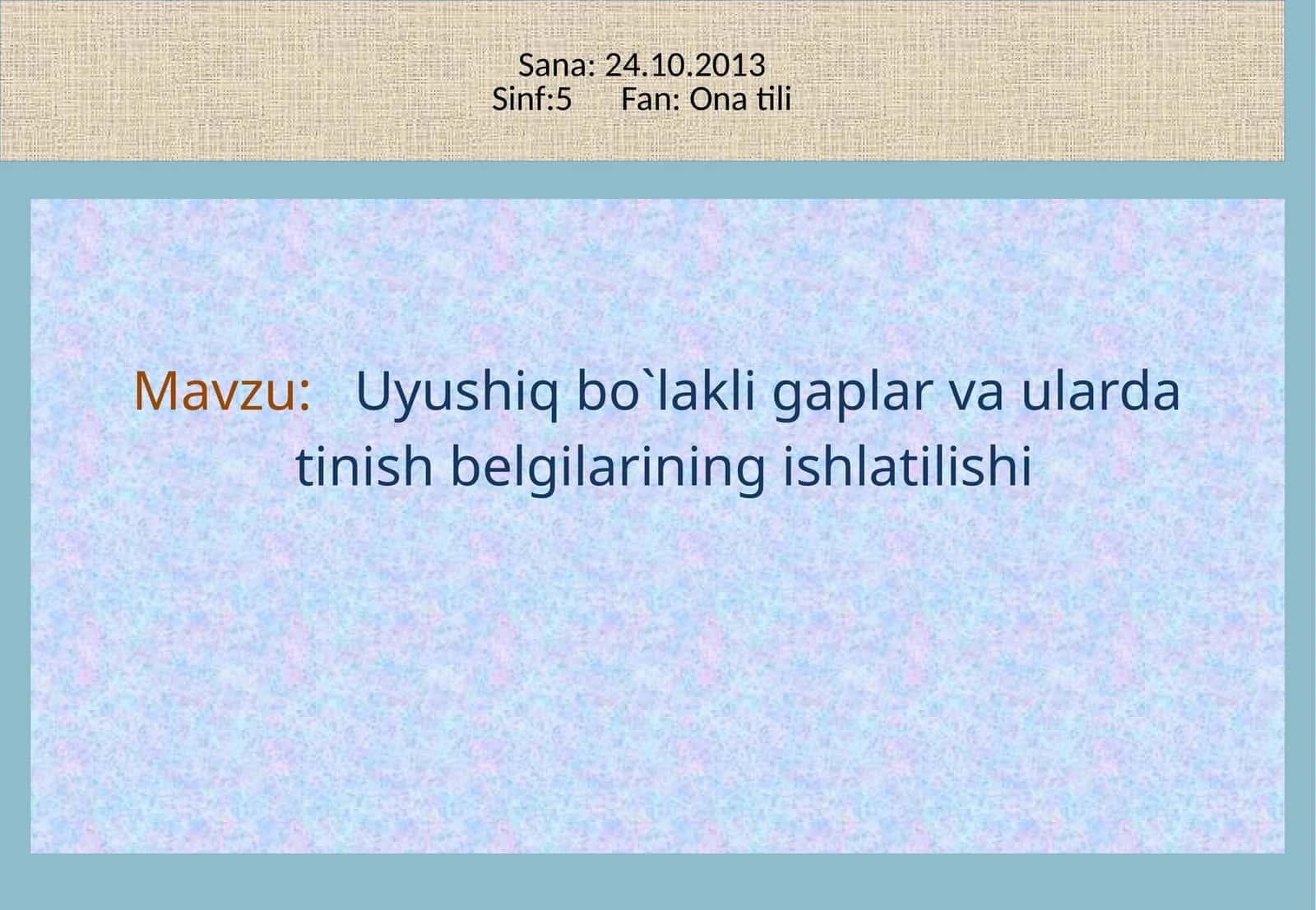 Uyushiq bo`lakligaplar va ularning ishlatilishi 1