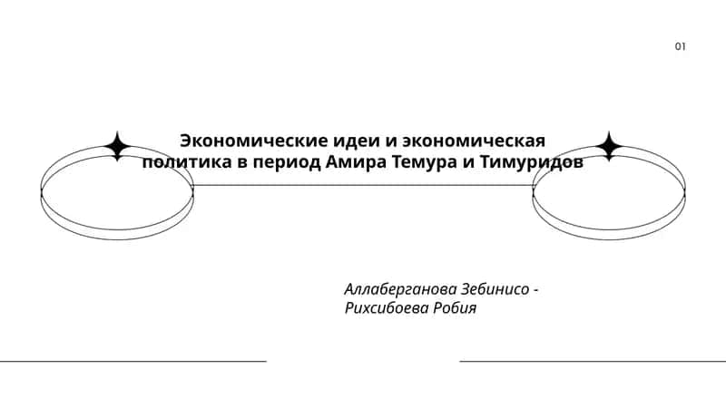 Экономические идеи и экономическая политика в период Амира Темура и Тимуридов 1