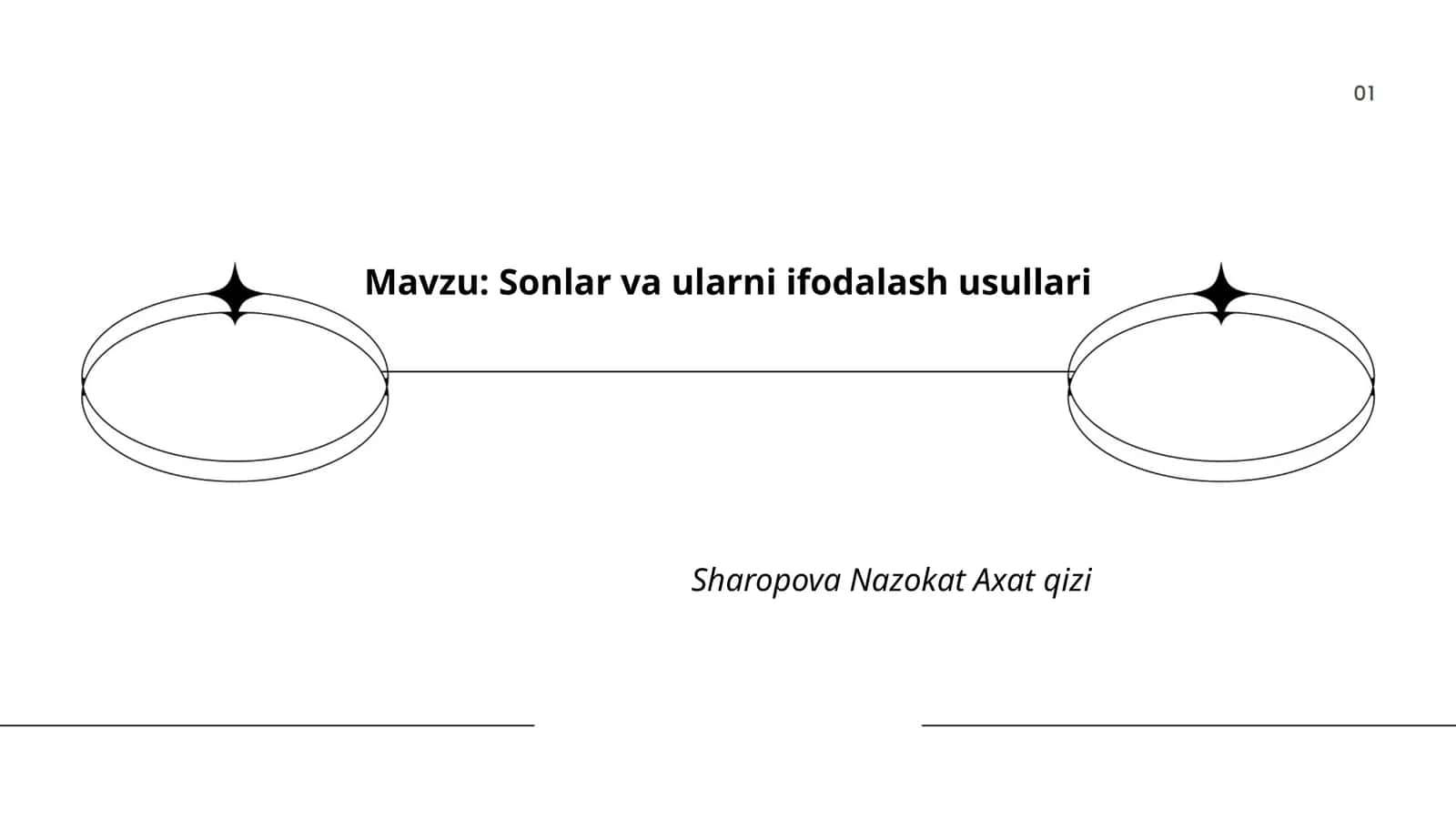 Sonlar va ularni ifodalash usullari 1