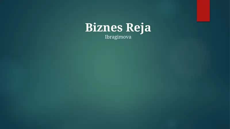 Biznes Reja 1